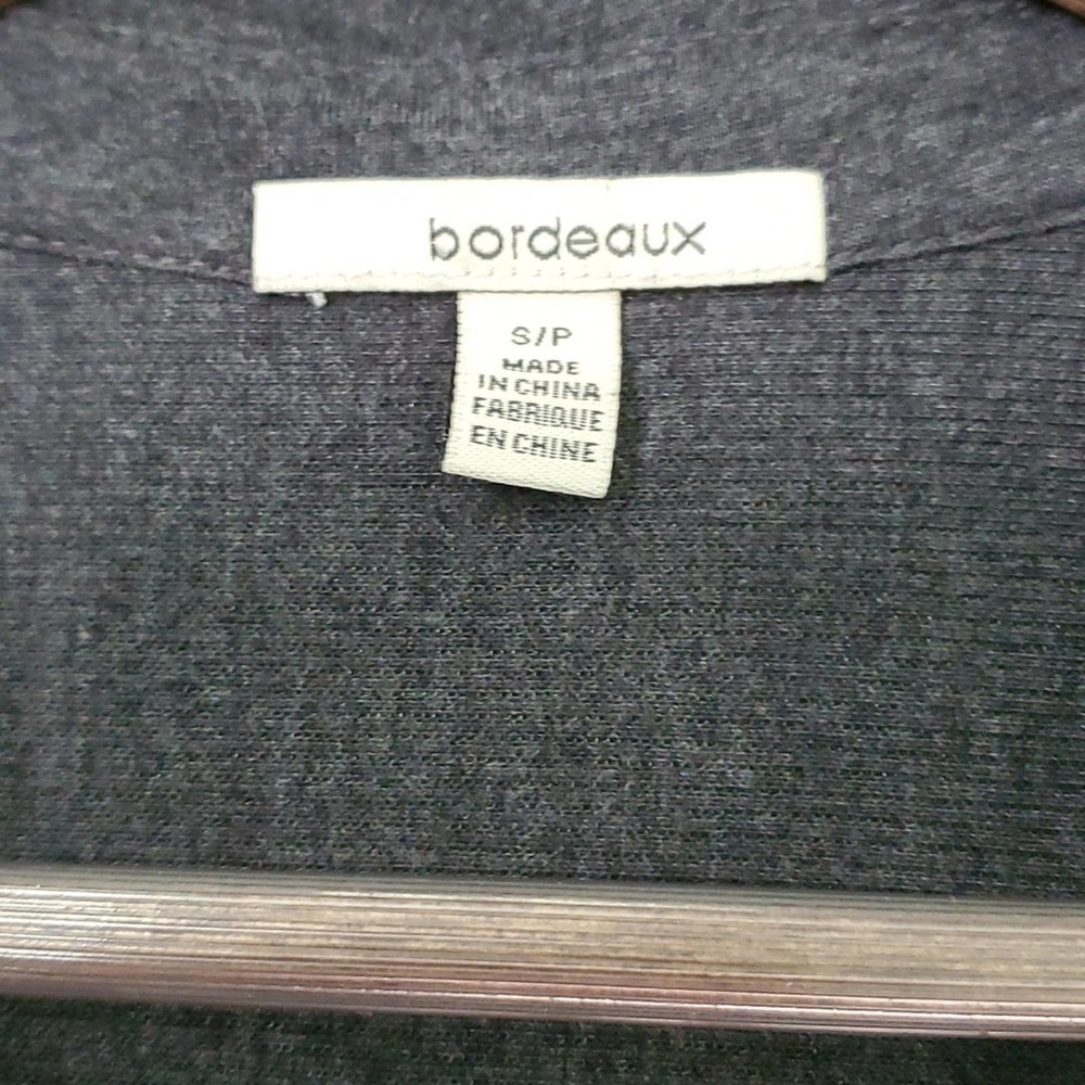 Bordeaux Woman's Small Modal Charcoal grey collared shirt - Picture 2 of 7